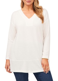 Vince Camuto Drop Shoulder Tunic Top in White at Nordstrom Rack