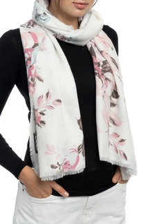 Vince Camuto Fall Blooms Super Soft Scarf - Ivory
