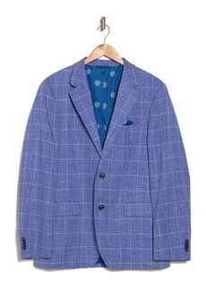 Vince Camuto Fancies Stretch Windowpane Sport Coat in Blue W/Pane at Nordstrom Rack