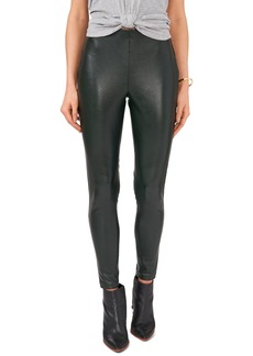 Vince Camuto Faux-Leather Skinny Pants - Dark Willow