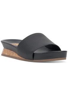 Vince Camuto Febba Demi-Wedge Flatform Slide Sandals - Black