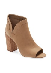 Vince Camuto Fedrilla Open Toe Bootie in Tortilla Nubuck Leather at Nordstrom