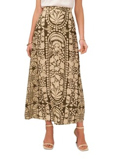 Vince Camuto Floral A-Line Maxi Skirt