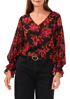 Vince Camuto Floral Long Sleeve Blouse