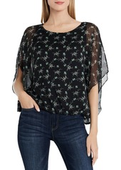 VINCE CAMUTO Floral Print Poncho Top - 100% Exclusive