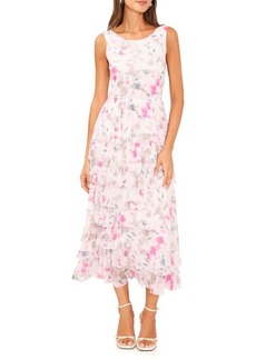 Vince Camuto Floral Tiered Ruffle Dress