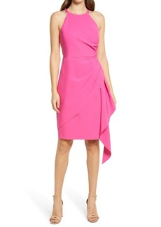 Vince Camuto Gathered Sleeveless Sheath Dress in Fuchsia at Nordstrom