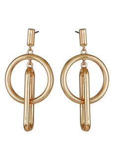 Vince Camuto Geometric Drop Earrings in Gold Tone at Nordstrom Rack