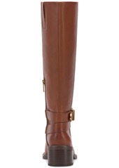 Vince Camuto Gini Extra Wide-Calf Buckled Knee-High Riding Boots - Whiskey