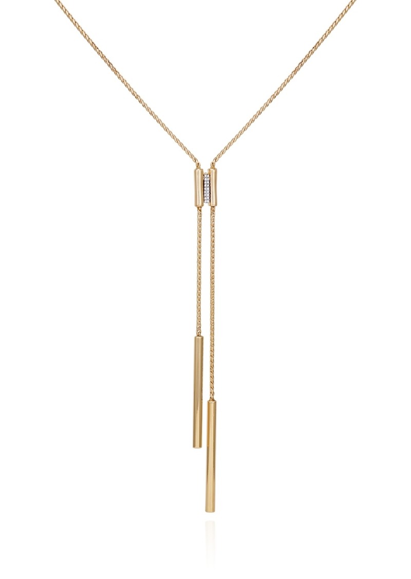 "Vince Camuto Gold-Tone Long Y-Necklace, 24"" - Gold"