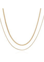 Vince Camuto Gold-Tone Tri-Layered Chain Necklace - Gold
