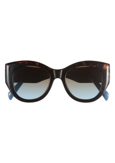 Vince Camuto Gradient Cat Eye Sunglasses in Tortoise/Blue at Nordstrom Rack