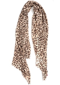 Vince Camuto Hazy Leopard Supersoft Oblong Scarf - Sand