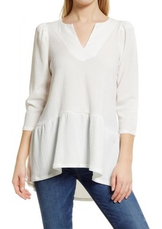 Vince Camuto High-Low Crepe Tunic in New Ivory at Nordstrom
