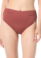 Vince Camuto High-Waisted Bikini Bottoms - Cocoa