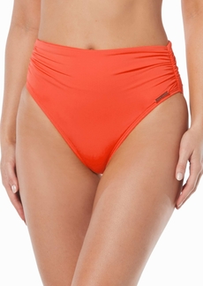 Vince Camuto High-Waisted Bikini Bottoms - Tangerine