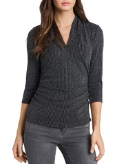 VINCE CAMUTO Houndstooth Sparkle Top