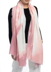 Vince Camuto Ink Wave Print Super Soft Wrap - Blush