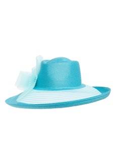 Vince Camuto Large Bow Two-Tone Hat in Teal at Nordstrom Rack