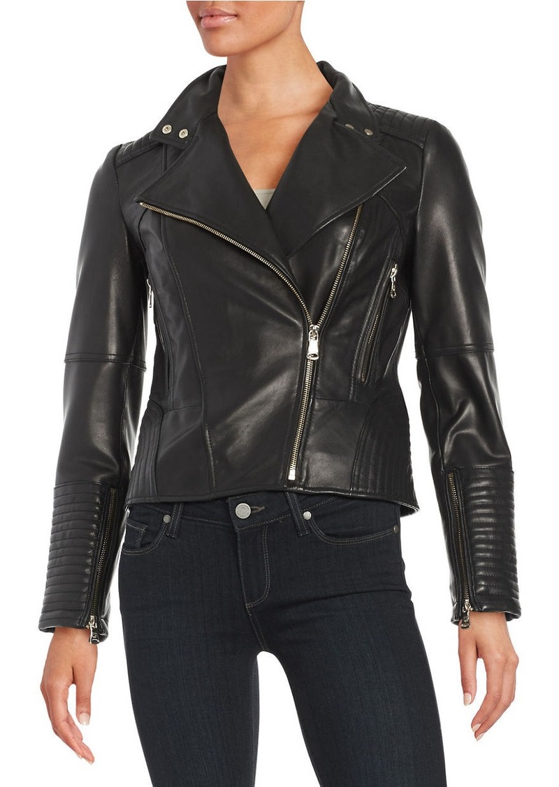 Vince Camuto VINCE CAMUTO Leather Moto Jacket | Outerwear