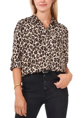 Vince Camuto Leopard-Print Button-Down Shirt