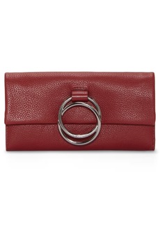 Vince Camuto Livy Leather Clutch Wallet in Fire Whirl at Nordstrom Rack