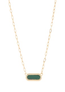 Vince Camuto Malachite Pendant Necklace in Gold/Green at Nordstrom Rack