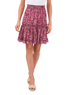 Vince Camuto Meadow Medley Tiered Ruffle Skirt in Cosmo Pink at Nordstrom