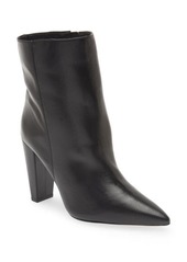 Vince Camuto Membidi Pointed Toe Leather Boot in Black at Nordstrom