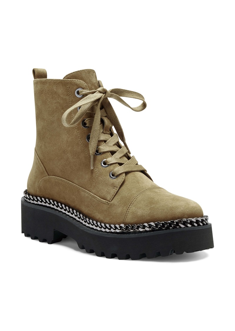 mindinta chain trim combat boot vince camuto