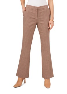 Vince Camuto Mini Check Flared Trousers