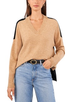 Vince Camuto Mixed Media High Low Hem Sweater