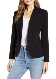 Vince Camuto Nina Classic Notched Collar Blazer in Rich Black at Nordstrom