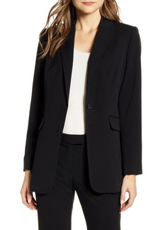 Vince Camuto Nina Notched Collar Blazer in Rich Black at Nordstrom