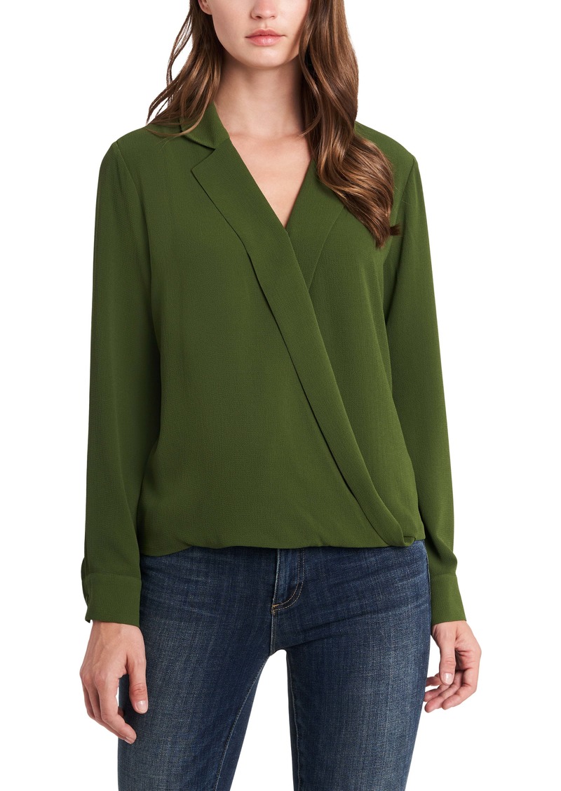 vince camuto faux wrap top