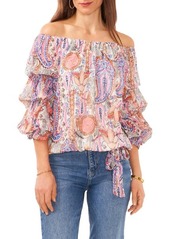 Vince Camuto Off the Shoulder Bubble Sleeve Top