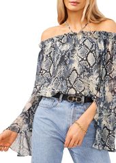VINCE CAMUTO Off The Shoulder Ruffle Top