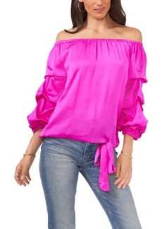 Vince Camuto Off the Shoulder Top in Bright Pink at Nordstrom