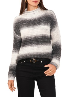 Vince Camuto Ombré Stripe Sweater in Rich Black at Nordstrom Rack