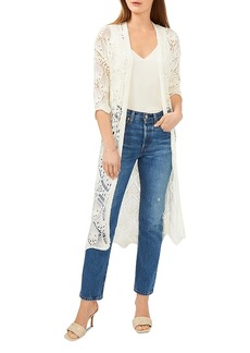 Vince Camuto Open Knit Long Cardigan