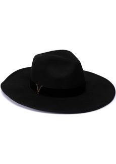 Vince Camuto Oversized Brim Felt Panama Hat - Black