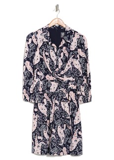 Vince Camuto Paisley Print Long Sleeve Dress in Navy Multi at Nordstrom Rack