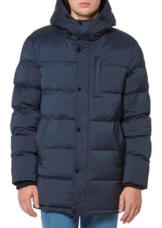 Vince Camuto Parka with High Pile Fleece Lined Hood in Navy at Nordstrom