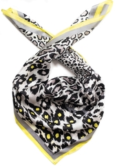 Vince Camuto Patched Animal Silk Square Scarf