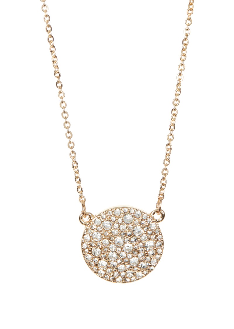 Vince Camuto Pavé Circle Necklace in Gold Toned at Nordstrom Rack