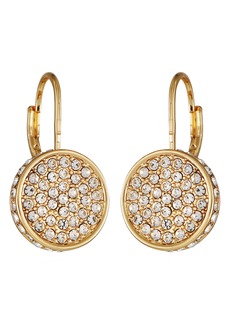 Vince Camuto Pavé Crystal Disc Lever Back Earrings in Gold Tone at Nordstrom Rack