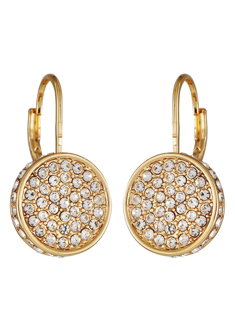 Vince Camuto Pavé Crystal Disc Lever Back Earrings in Gold Tone at Nordstrom Rack