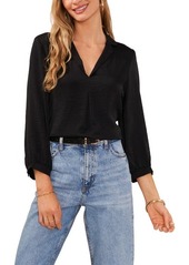 Vince Camuto Pleat Front Satin Shirt