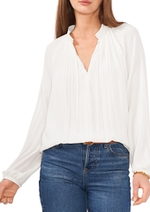 Vince Camuto Pleated Mock Neck Blouse