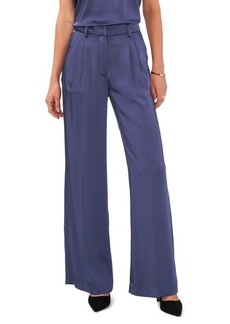 Vince Camuto Pleated Satin Wide Leg Pants